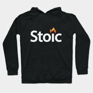 Stoic being stoic typographic artwork Hoodie